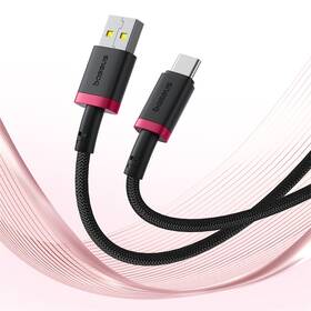 Kábel Baseus Dura USB/USB-C, 60W, 1m čierny/červený

 obrázok produktu 6 z 16