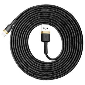 Kábel Baseus Cafule USB/Lightning, 3m čierny/zlatý

 obrázok produktu 4 z 10
