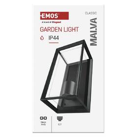 Nástenné svietidlo EMOS Malva, ZGH010P, zahradní, E27, IP44, MAX 15W čierne

 obrázok produktu 3 z 10
