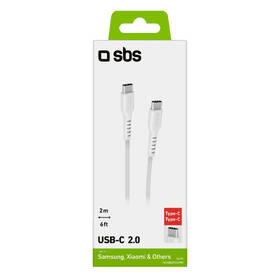 Kábel SBS USB-C/USB-C, 25 W, 2 m biely

 obrázok produktu 4 z 4