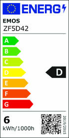LED žiarovka EMOS Filament A60, 5,9 W, E27, teplá biela 

 obrázok produktu 1 z 7