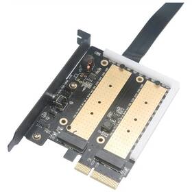 Radič AKASA Dual M.2 PCIe SSD adapter RGB čierny

 obrázok produktu 4 z 4