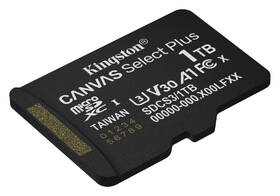 Pamäťová karta Kingston Canvas Select Plus MicroSDXC 1TB UHS-I U3 (R150/W30) čierna

 obrázok produktu 1 z 2