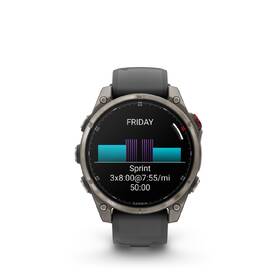 Inteligentné hodinky Garmin fenix 8 Pro 47 mm AMOLED Sapphire - Titanium / Graphite Silicone Band 

 obrázok produktu 3 z 14