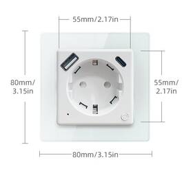 Inteligentná zásuvka IMMAX NEO SMART Nexa (typ F), 1x USB, 1x USB-C, PD 20W, Zigbee biela

 obrázok produktu 2 z 4