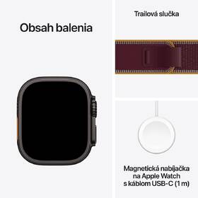 Inteligentné hodinky Apple GPS + Cellular 49 mm čierny titán, burgundsky červený trailový ťah - S/M 

 obrázok produktu 6 z 6
