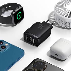 Nabíjačka do siete Baseus 3x USB-A 17 W čierna

 obrázok produktu 5 z 8