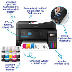 Tlačiareň multifunkčná Epson EcoTank L5590 čierna

 obrázok produktu 3 z 17