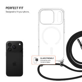 Kryt na mobil FIXED MagPure Neck s černou šnúrkou na krk na Apple iPhone 17 Pro Max/18 Pro Max čierny

 obrázok produktu 1 z 8