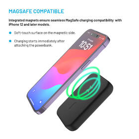 Powerbank FIXED MagZen (2nd gen.) s bezdrôtovým nabíjaním a podporou MagSafe, 10 000 mAh čierny

 obrázok produktu 2 z 8