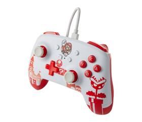 Gamepad PowerA Enhanced Wired pre Nintendo Switch - Mario Red/White 

 obrázok produktu 2 z 9