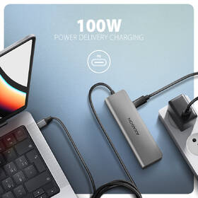 USB Hub Axagon HMC-5H USB-C 5Gbps 5in1 hub strieborný

 obrázok produktu 3 z 3