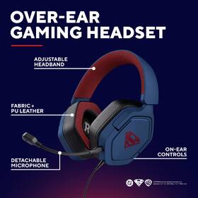 Headset Trust GXT 492SM CARUS Superman modrý

 obrázok produktu 7 z 9