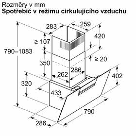 Odsávač pár Bosch DWK87FN60 čierny

 obrázok produktu 9 z 14