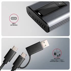 Externý rámček Axagon DISPLAY box, USB-C 10Gbps - M.2 NVMe & SATA SSD sivý

 obrázok produktu 2 z 8