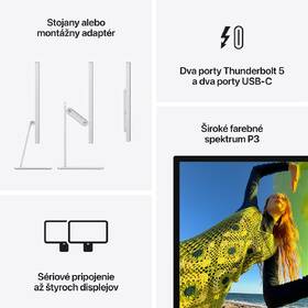 Monitor Apple Studio Display - štandardné sklo - stojan s nastaviteľným náklonom 

 obrázok produktu 7 z 7
