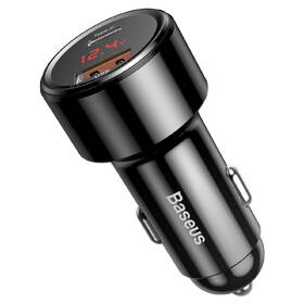 Adaptér do auta Baseus Magic PPS display USB-C PD+Intelligent QC, 45W čierny

 obrázok produktu 2 z 5