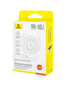 Kábel Baseus Free2Pull mini USB-C/USB-C 1,5m 100W biely

 obrázok produktu 12 z 13