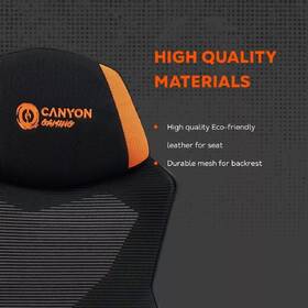 Herná stolička Canyon Wave Mesh čierna/oranžová

 obrázok produktu 7 z 11