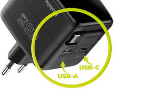 Nabíjačka do siete Mobile Origin Display Charger PW3 - 65W GaN USB-C/USB-A čierna

 obrázok produktu 3 z 12