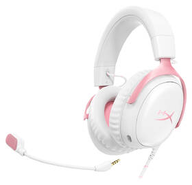 Headset HyperX Cloud III biely/ružový

 obrázok produktu 4 z 6