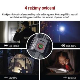 Lampáš EMOS LED nabíjateľná kovová stredná 1200 lm, 2200 mAh čierna

 obrázok produktu 7 z 8