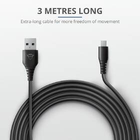 Kábel Trust GXT 226 Play & Charge pre PS5, 3m 

 obrázok produktu 4 z 7