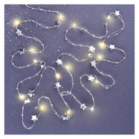 Vianočné osvetlenie EMOS 20 LED girlanda - hviezdičky, 1,9 m, 2x AA, vnútorná, teplá biela 

 obrázok produktu 1 z 3