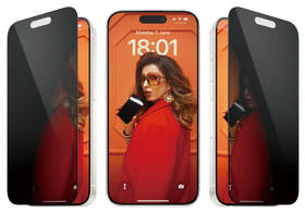 Tvrdené sklo PanzerGlass Privacy na Apple iPhone 15 Pro s instalačním rámečkem 

 obrázok produktu 1 z 3