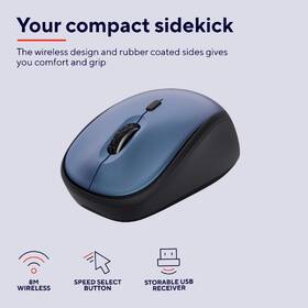 Myš Trust Yvi+ Silent Wireless Eco modrá

 obrázok produktu 5 z 13
