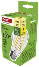 LED žiarovka EMOS Filament klasik, 7,2 W, 1521lm, E27, teplá biela 

 obrázok produktu 12 z 13