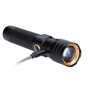 Lampáš Solight Nabíjací, 200lm, zoom, Li-Ion čierna

 obrázok produktu 1 z 7