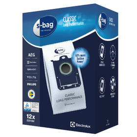 Vrecká pre vysávače Electrolux s-bag® Classic Long Performance  Mega Pack E201SM (12 ks) 

 obrázok produktu 2 z 7
