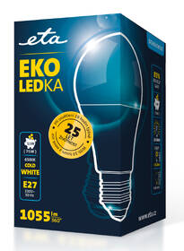 LED žiarovka ETA EKO LEDka klasik 11W, E27, studená biela 

 obrázok produktu 3 z 3