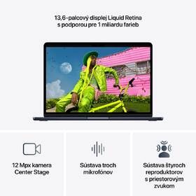 Notebook Apple 13" M5 10× CPU 10× GPU, 16 GB, 1 TB - polnočný SK 

 obrázok produktu 4 z 8