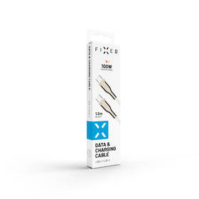 Kábel FIXED USB-C/USB-C s podporou PD, 100W, 1,2m biely

 obrázok produktu 7 z 7