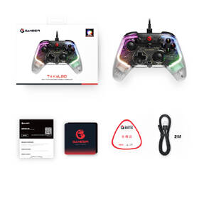 Gamepad GameSir T4 Kaleid RGB čierny/priehľadný

 obrázok produktu 12 z 12