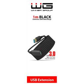 Kábel WG USB/USB predlžovací, 1m čierny

 obrázok produktu 5 z 5