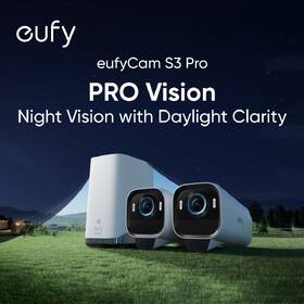 IP kamera Anker eufy EufyCam S3 Pro 2-Cam Kit biela

 obrázok produktu 2 z 5