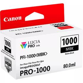 Cartridge Canon PFI-1000 MBK, 80 ml, matná čierna 

 obrázok produktu 1 z 2