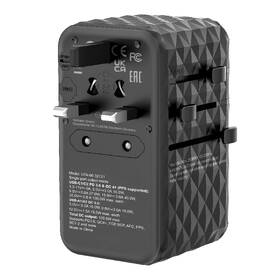Cestovný adaptér Verbatim UTA-06 GaN III, 2x USB-C PD 100W & QC 4+, 2x USB-A QC 3.0 čierny

 obrázok produktu 6 z 11