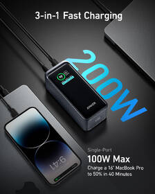 Powerbank Anker Prime, 20000 mAh, 200W čierny/sivý

 obrázok produktu 1 z 5