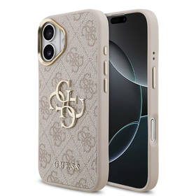 Kryt na mobil Guess PU Leather 4G Metal Logo Gold Frame MagSafe na Apple iPhone 17 ružový

 obrázok produktu 1 z 7