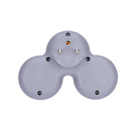 Rozbočovacia zásuvka Solight 2x zásuvka, max. 3680W, vypínač sivý/biely

 obrázok produktu 2 z 2