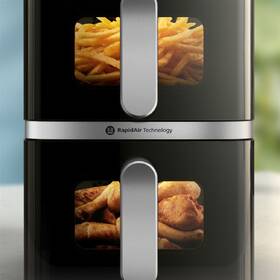 Fritéza teplovzdušná Philips Airfryer Dual Basket 4000 series 10 l, NA461/00 čierna

 obrázok produktu 7 z 11