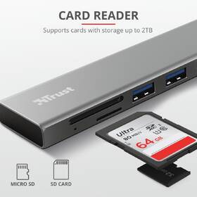 USB Hub Trust Halyx Fast USB-C 

 obrázok produktu 7 z 11