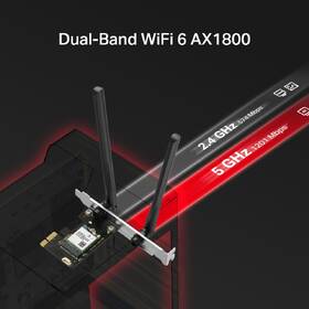Sieťová karta Mercusys MA70XE AX1800 Wi-Fi 6 Bluetooth čierna

 obrázok produktu 3 z 8