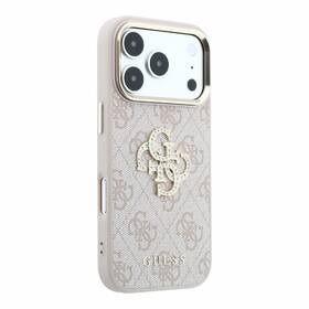 Kryt na mobil Guess PU 4G Strass Metal Logo na Apple iPhone 18 Pro ružový

 obrázok produktu 3 z 6