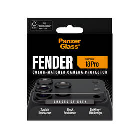 Tvrdené sklo PanzerGlass FENDER na Apple iPhone 18 Pro, ochranný hliníkový prvek fotoaparátu čierne

 obrázok produktu 4 z 6