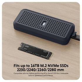 Externý rámček HyperDrive USB4 NVMe na SSD disky 

 obrázok produktu 3 z 5